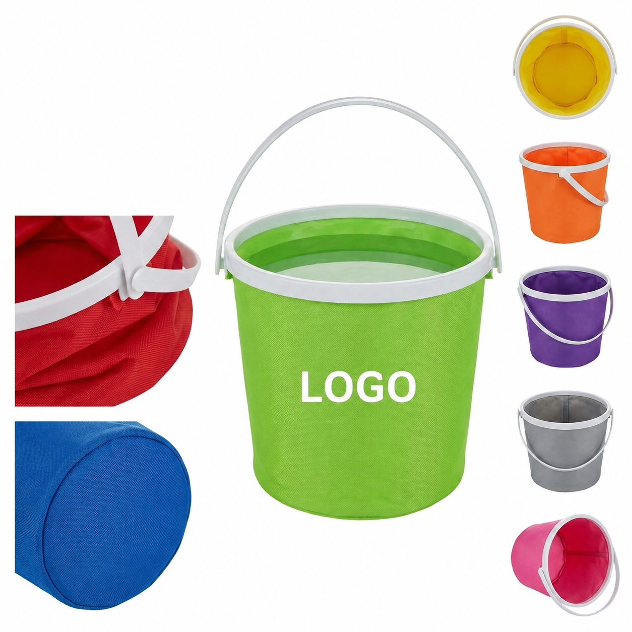 11 Liter Portable Collapsible Pail with Matching Storage Case