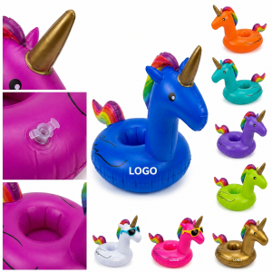 Mythical Unicorn Inflatable Beverage Float - 12 oz Floating Cup Holder