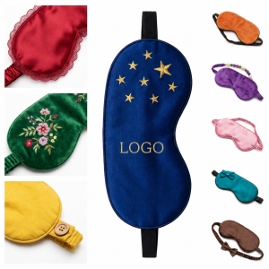 Luxurious Adjustable Contoured Sleep Mask for Travel and Home Wellness