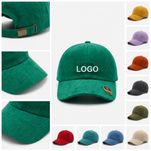 Adjustable Soft Crown Corduroy Six-Panel Baseball Cap