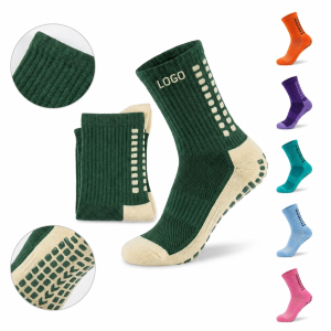 Performance Anti-Slip Athletic Compression Socks with Traction Grip